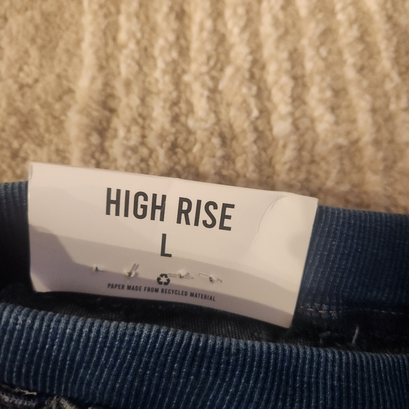 Brand New With Tags Kensie High Rise Checkered Tie Front Jeans - Picture 4 of 4